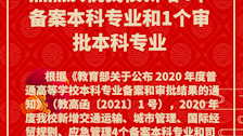 热烈庆祝我校新增4个备案本科专业和1个审批本科专业