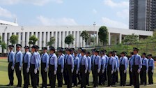 淬炼铁军作风 铸牢忠诚警魂——我校举办五合校区学生警务化管理队列比武竞赛