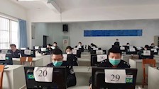 2023年厅机关符合警衔晋升条件民警进行晋升训练前准入测试在我校举行