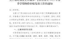 关于做好我校全日制本、专科在校生2023年春季学期物价补贴发放工作的通知