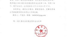 广西警察学院关于2021届全区优秀毕业生名单的公示