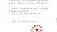 广西警察学院关于2021届校级优秀优秀毕业生名单的公示
